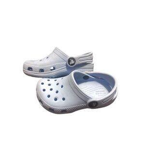 Kids Crocs Classic Clogs Pale Blue Size C8 GUC Lightweight Comfort Shoes